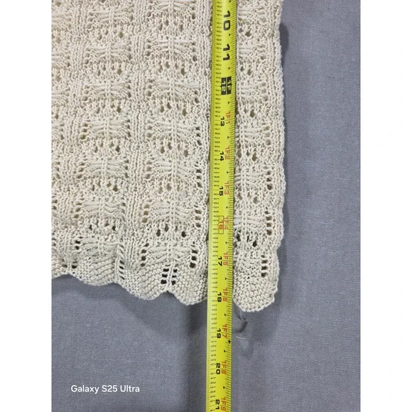 Haute Hippie Kids Style Girls Crochet Lace Tank Top 12 Lined Resort Boho Beachy - Picture 6 of 9